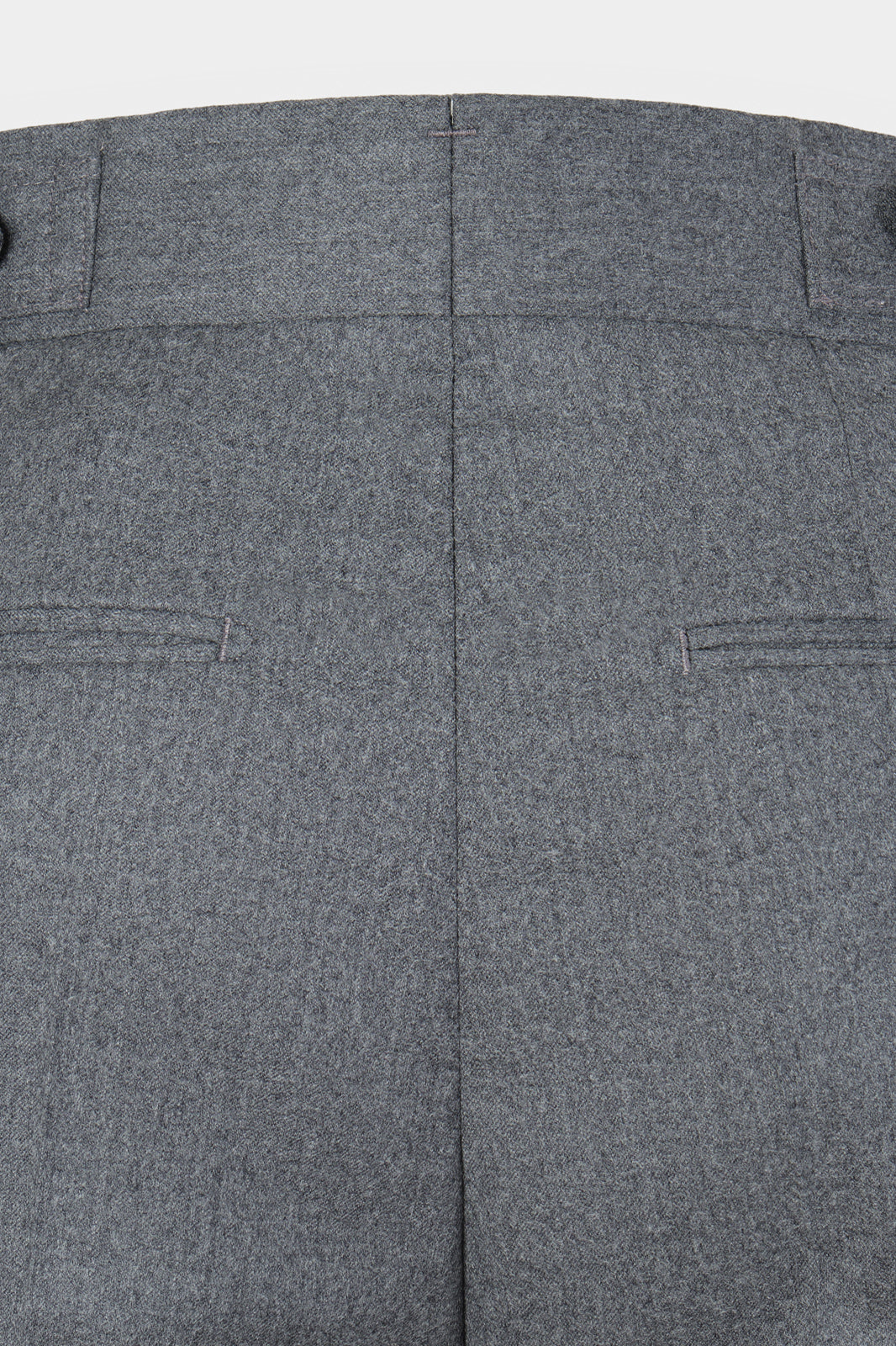 Double-Pleated Flannel Trousers - Light Grey - Swiss Price 149