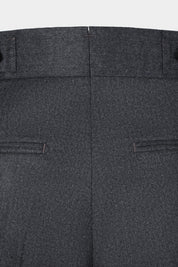 Double-Pleated Flannel Trousers - Anthracite Grey - Swiss Price 149