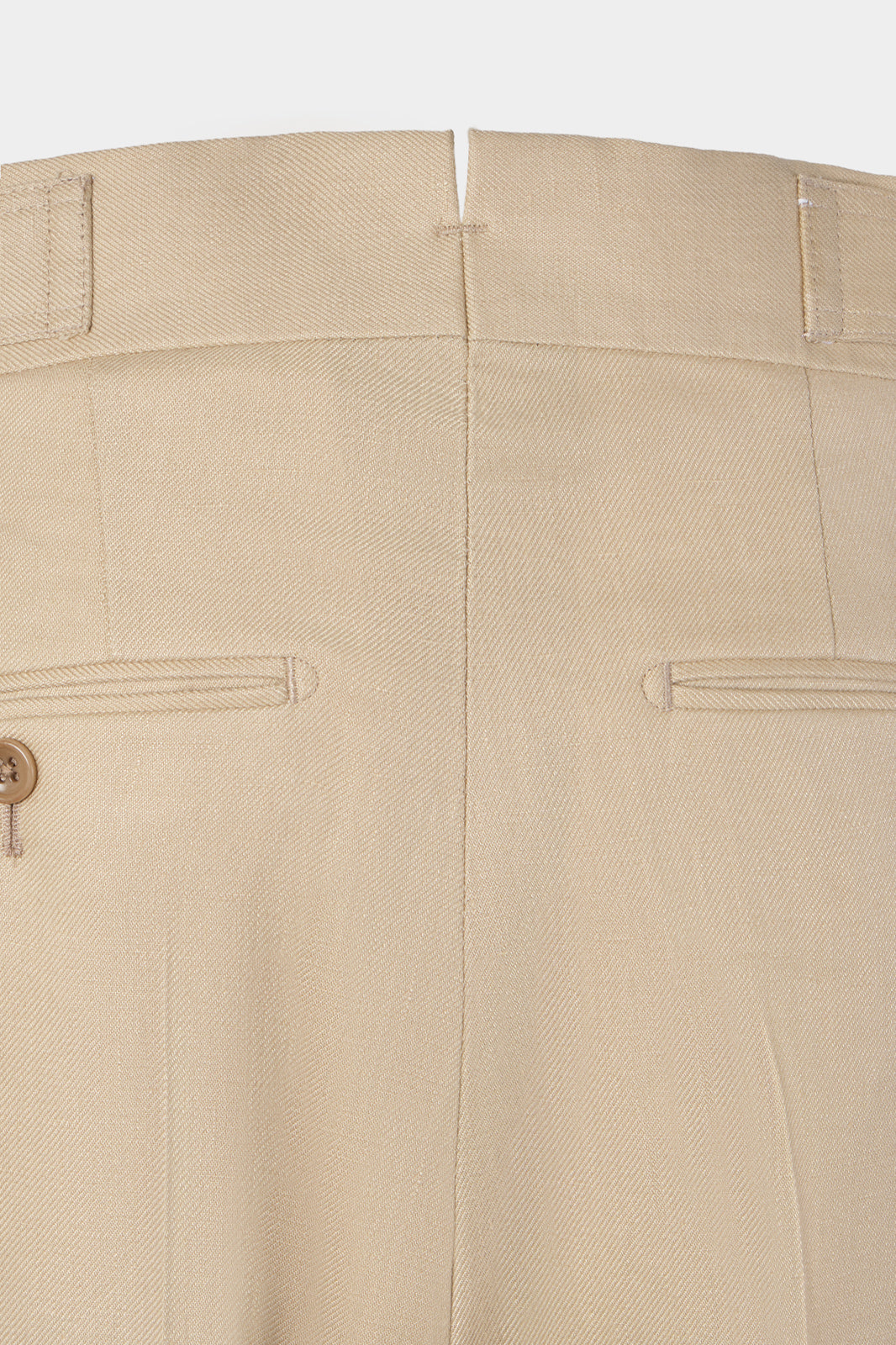 Pantalon en lin double pinces - Sable