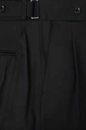 Double-pleated wool trousers - Black - to be checked by Dorit