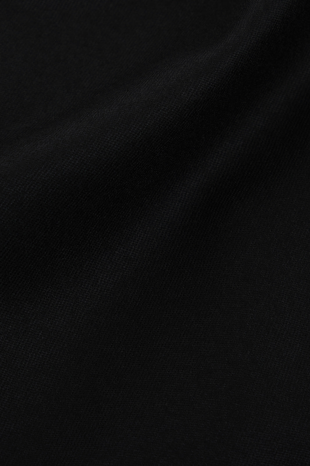 Pantalon double pinces en flanelle - Noir