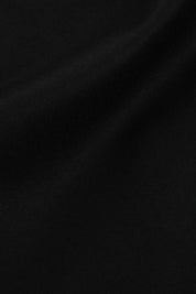 Pantalon double pinces en flanelle - Noir