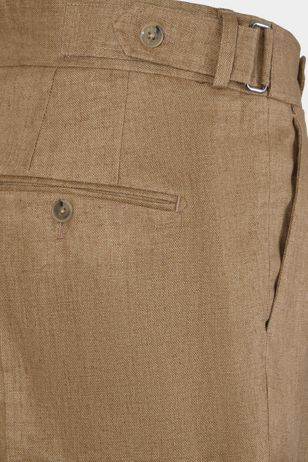 Double-pleated linen trousers - Sand - for Dorit to check