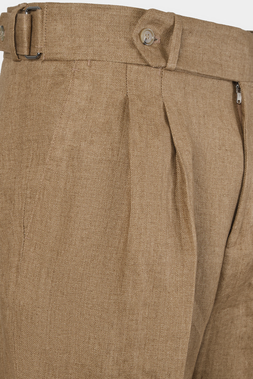 Double-pleated linen trousers - Sand - for Dorit to check