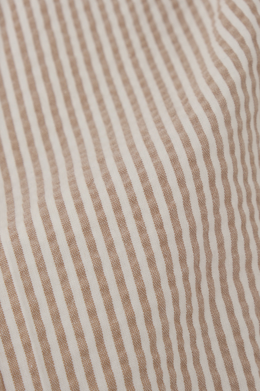 Pantalon double pinces Seersucker  - Blanc et beige