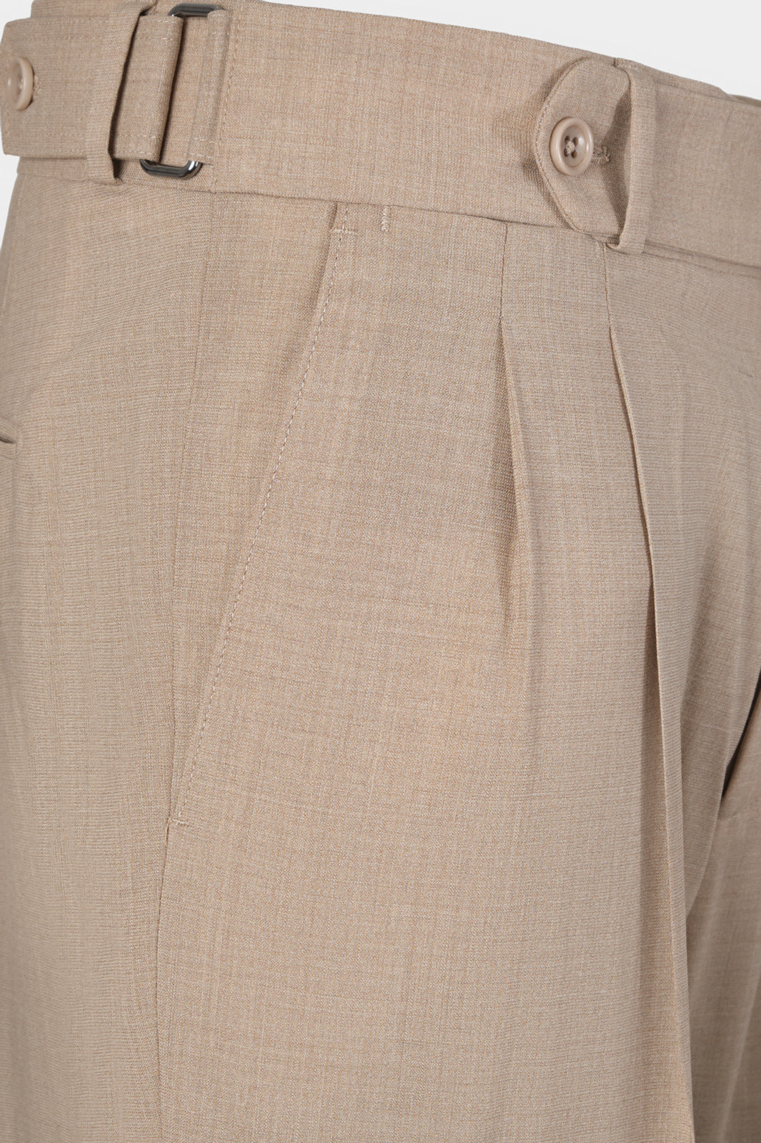 Double-pleated wool trousers - Beige - to be checked by Dorit