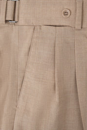 Double-pleated wool trousers - Beige - to be checked by Dorit