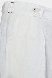 Double-pleated trousers - White - to be checked by Dorit