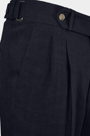 Pantalon double pinces - Marine