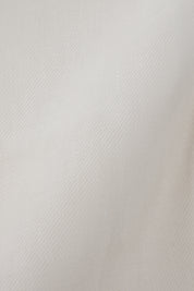 Pantalon en lin à patte de serrage - Blanc