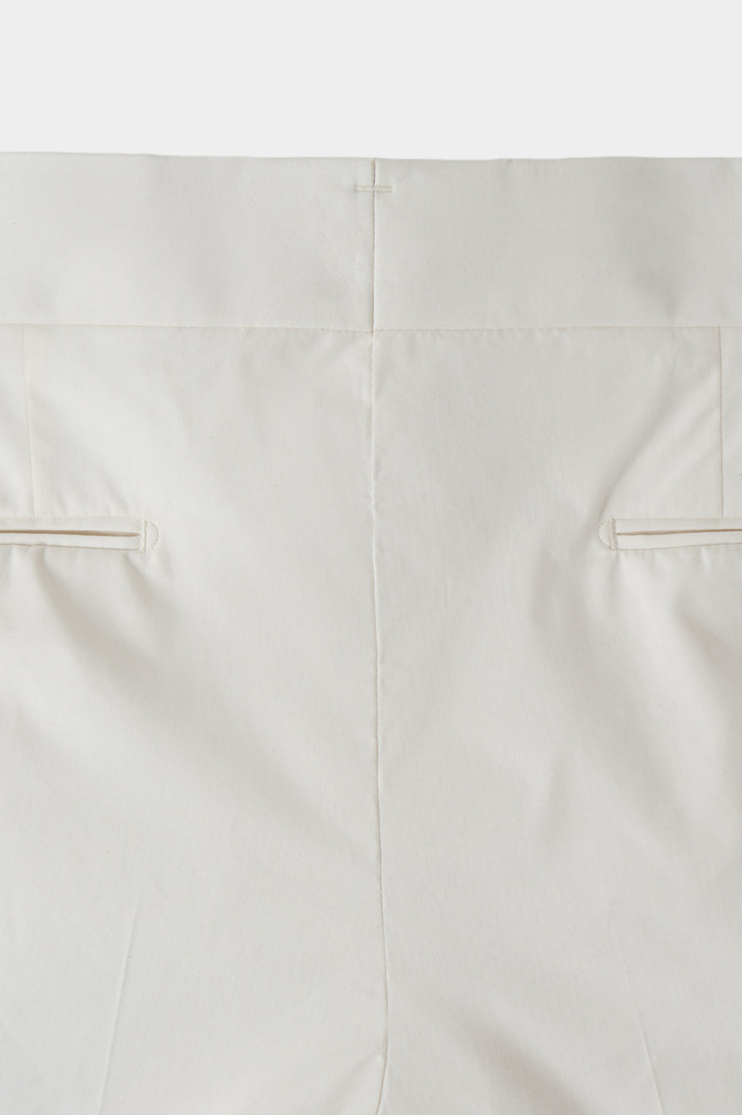 1-ply cotton pants with drawstring - White