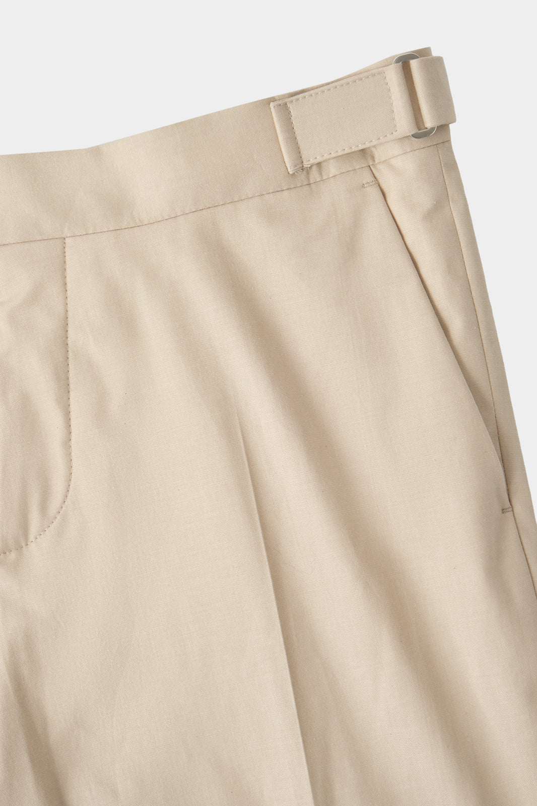 Cotton pants with drawstring - Beige