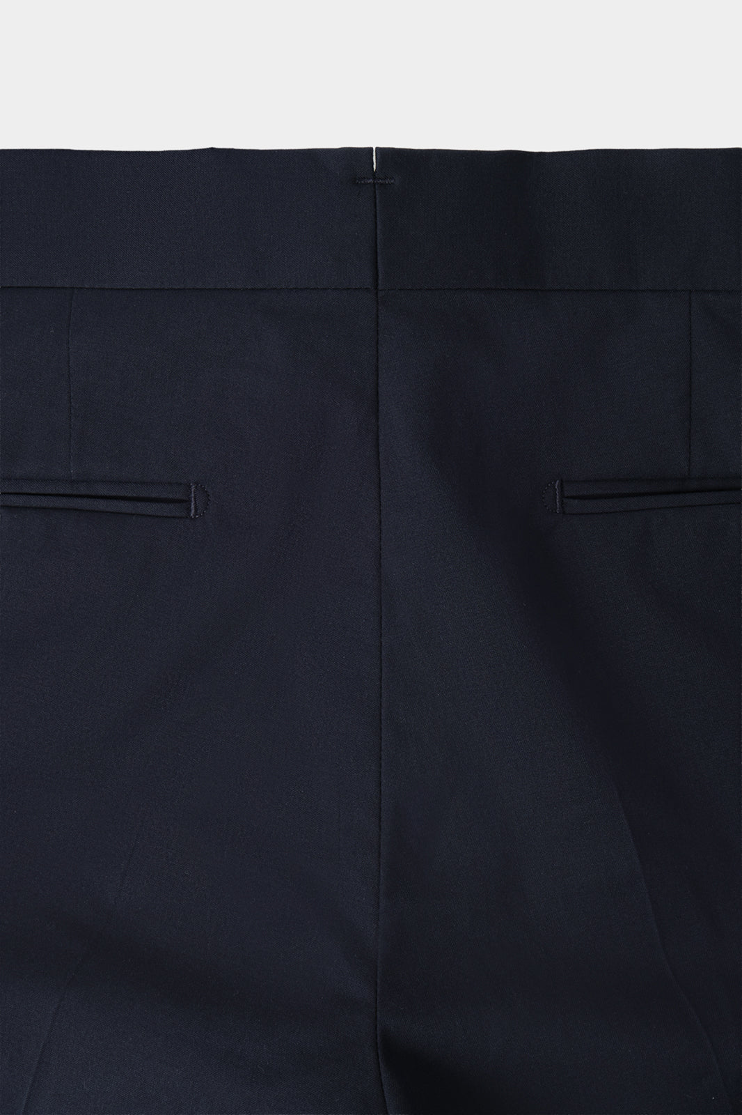 Pantalon en coton à patte de serrage - Marine