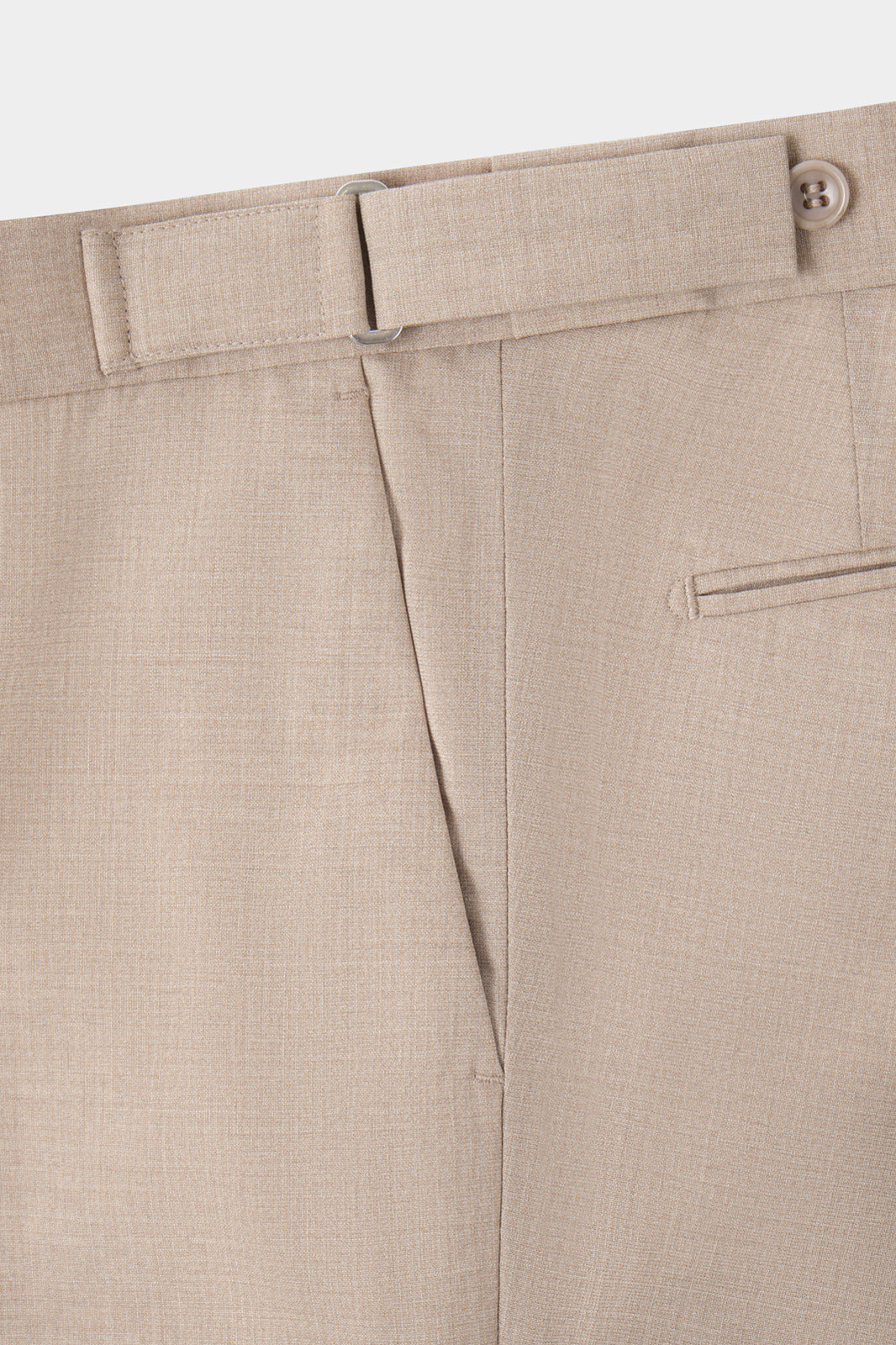 Pantalon à patte de serrage - Beige