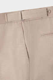 Pantalon à patte de serrage - Beige
