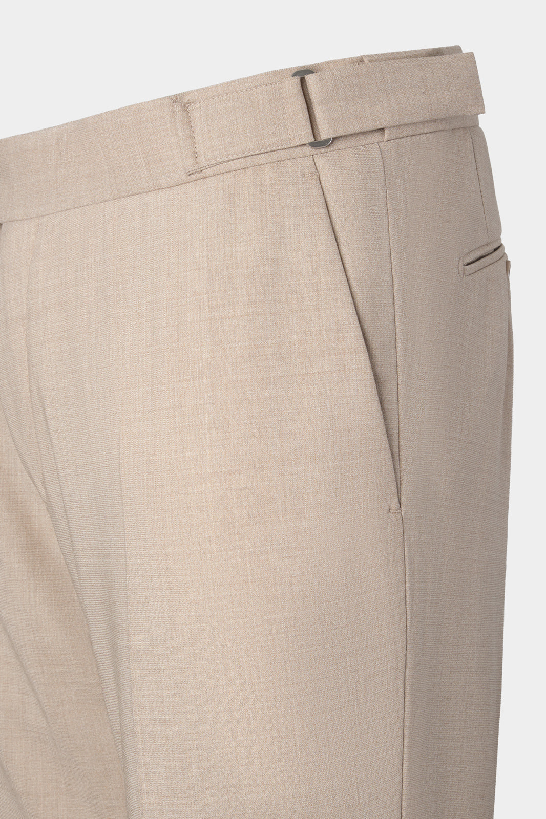Pantalon à patte de serrage - Beige