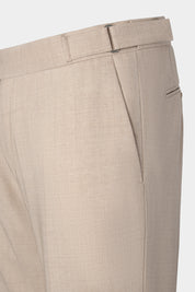 Pantalon à patte de serrage - Beige