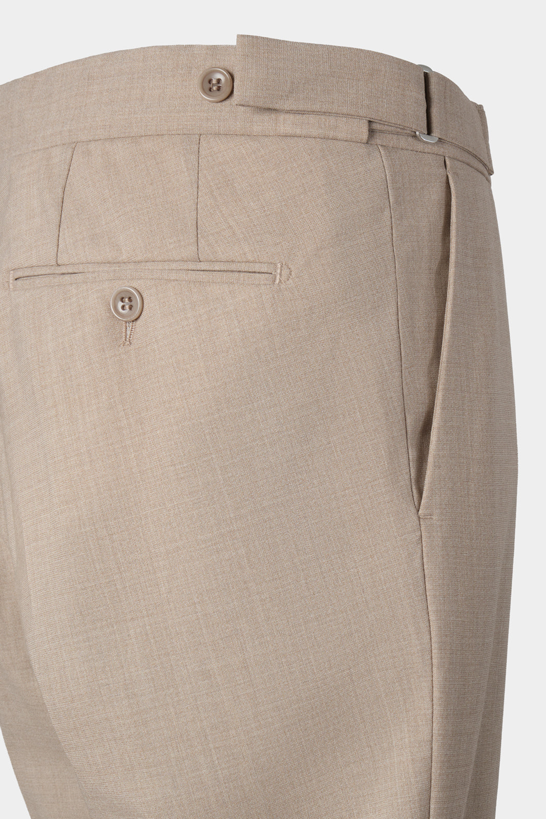 Pantalon à patte de serrage - Beige