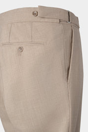 Pantalon à patte de serrage - Beige