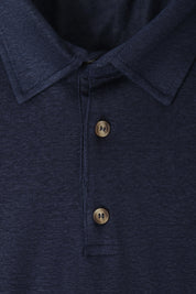 LPM linen polo shirt - Navy - Swiss price 65 - to be checked by Dorit