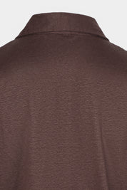 LPM linen polo shirt - Brown - Swiss price 65 - to be checked by Dorit
