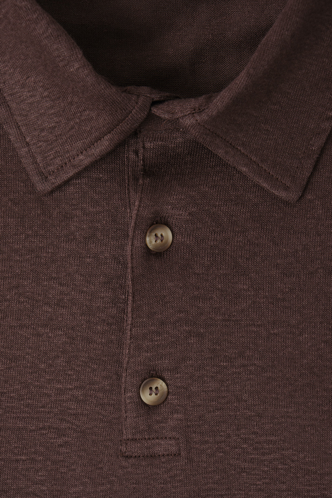 LPM linen polo shirt - Brown - Swiss price 65 - to be checked by Dorit