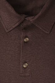 LPM linen polo shirt - Brown - Swiss price 65 - to be checked by Dorit