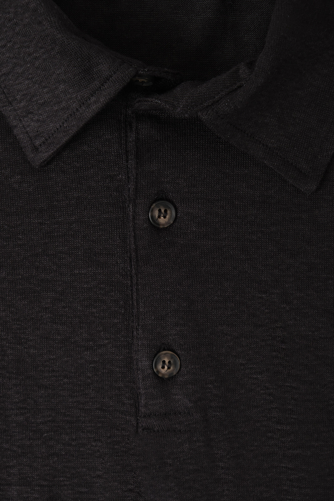 LPM linen polo shirt - Black - Swiss price 65 - to be checked by Dorit