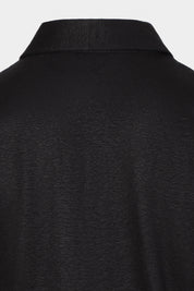 LPM linen polo shirt - Black - Swiss price 65 - to be checked by Dorit