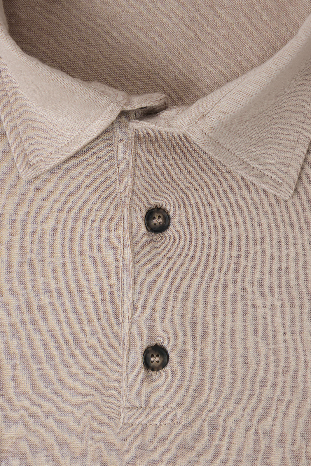 LPM linen polo shirt - Hazelnut - Swiss price 65 - to be checked by Dorit