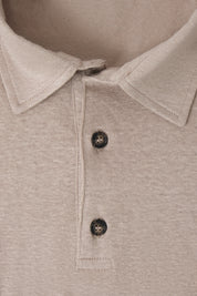 LPM linen polo shirt - Hazelnut - Swiss price 65 - to be checked by Dorit