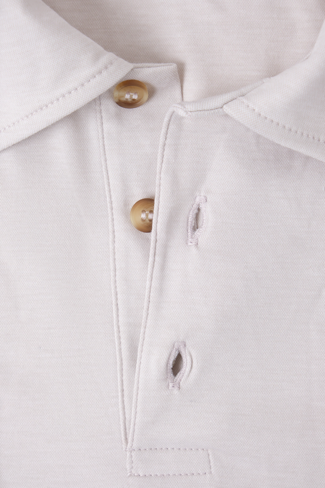 Cotton jersey polo shirt - Beige