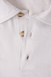 Cotton jersey polo shirt - Beige