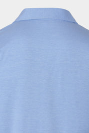 Jersey cotton polo shirt - Sky blue