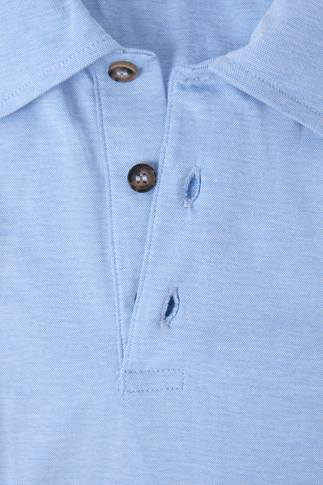 Jersey cotton polo shirt - Sky blue