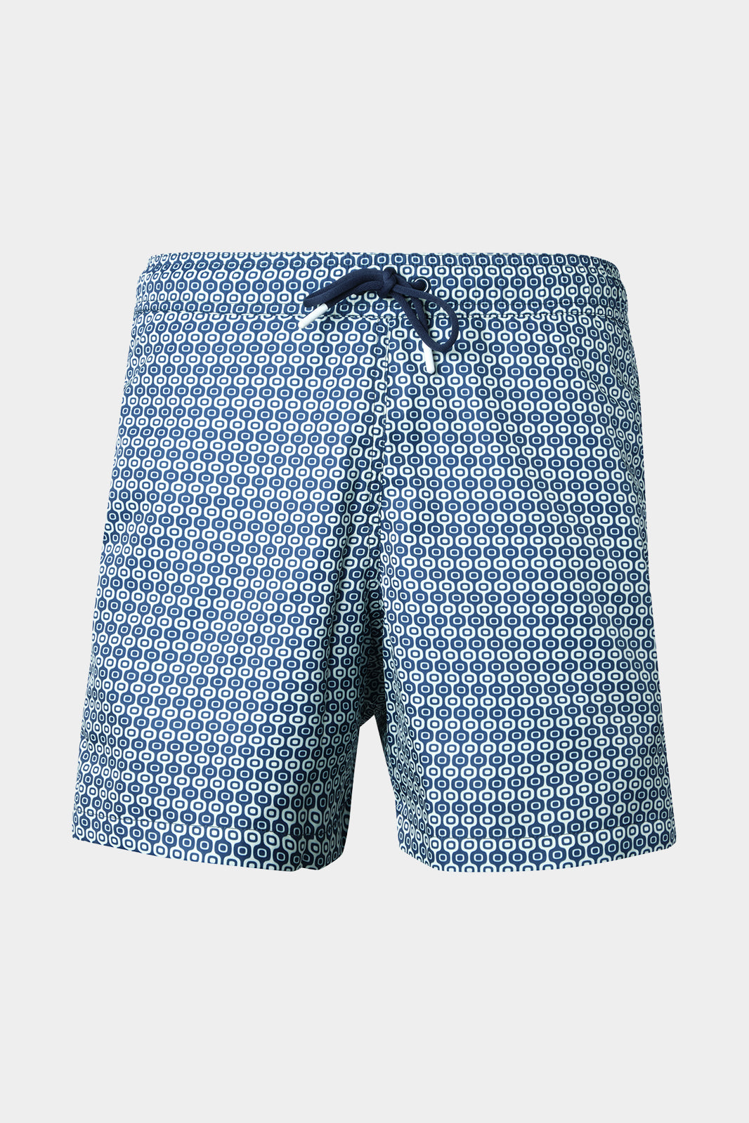 Photo fond blanc d'un maillot de bain Danyberd avec taille élastique, cordon de serrage et embouts en métal finition mate