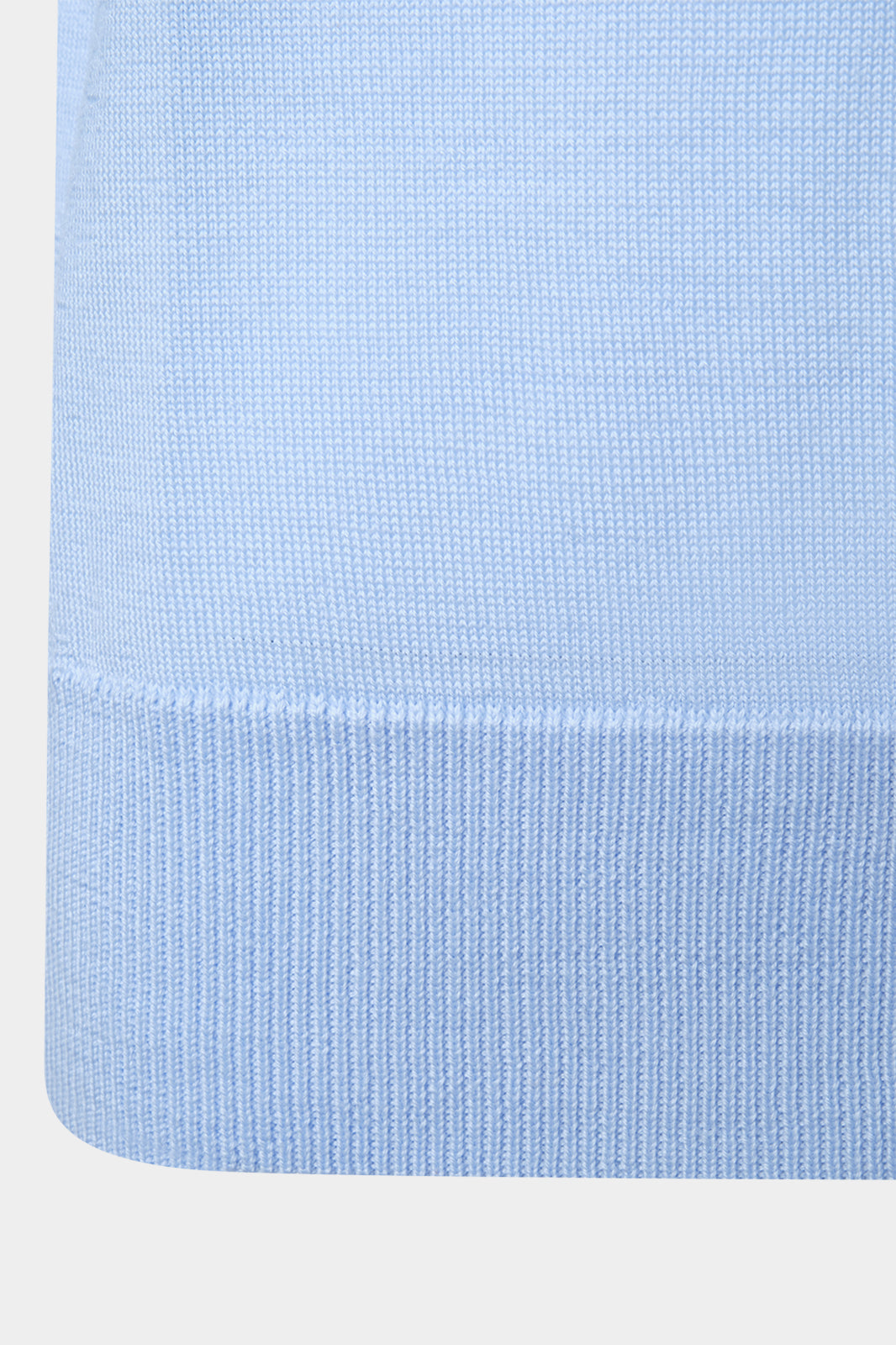 Pull col rond Merinos - Bleu ciel