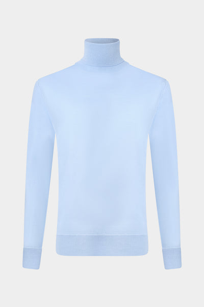 Moonlight Turtleneck - Blue - Holzweiler