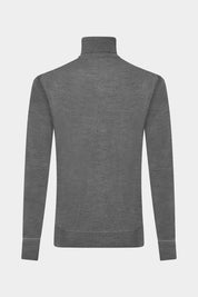 Pull col roulé - Gris moyen