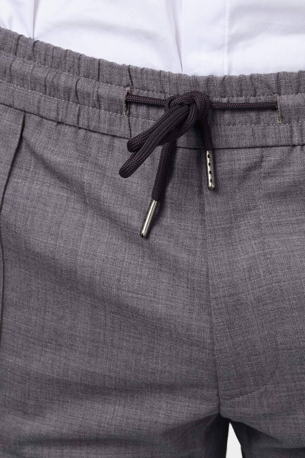 Pantalon jogpant en laine - Gris Anthracite