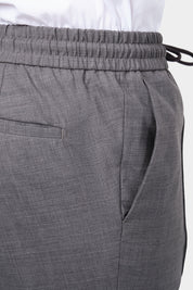 Pantalon jogpant en laine - Gris Anthracite