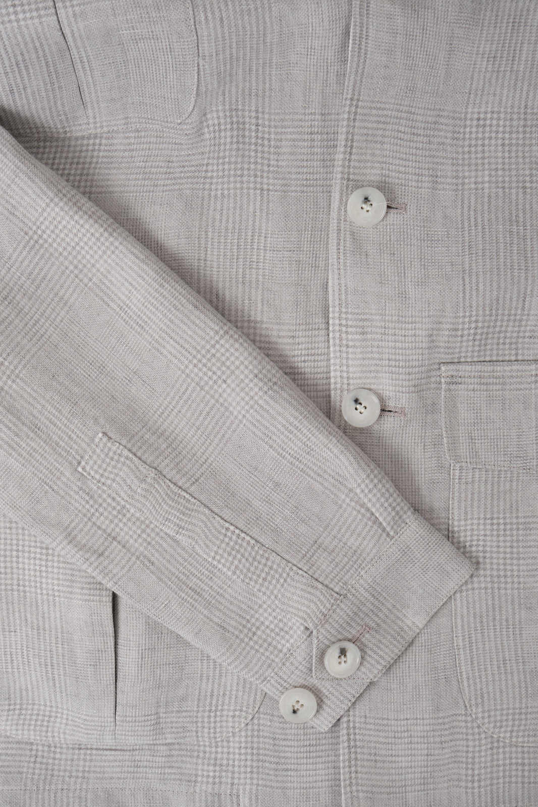 Veste Saharienne en lin - Prince de Galles