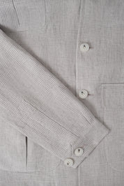 Veste Saharienne en lin - Prince de Galles
