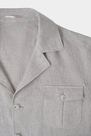 Veste Saharienne en lin - Prince de Galles