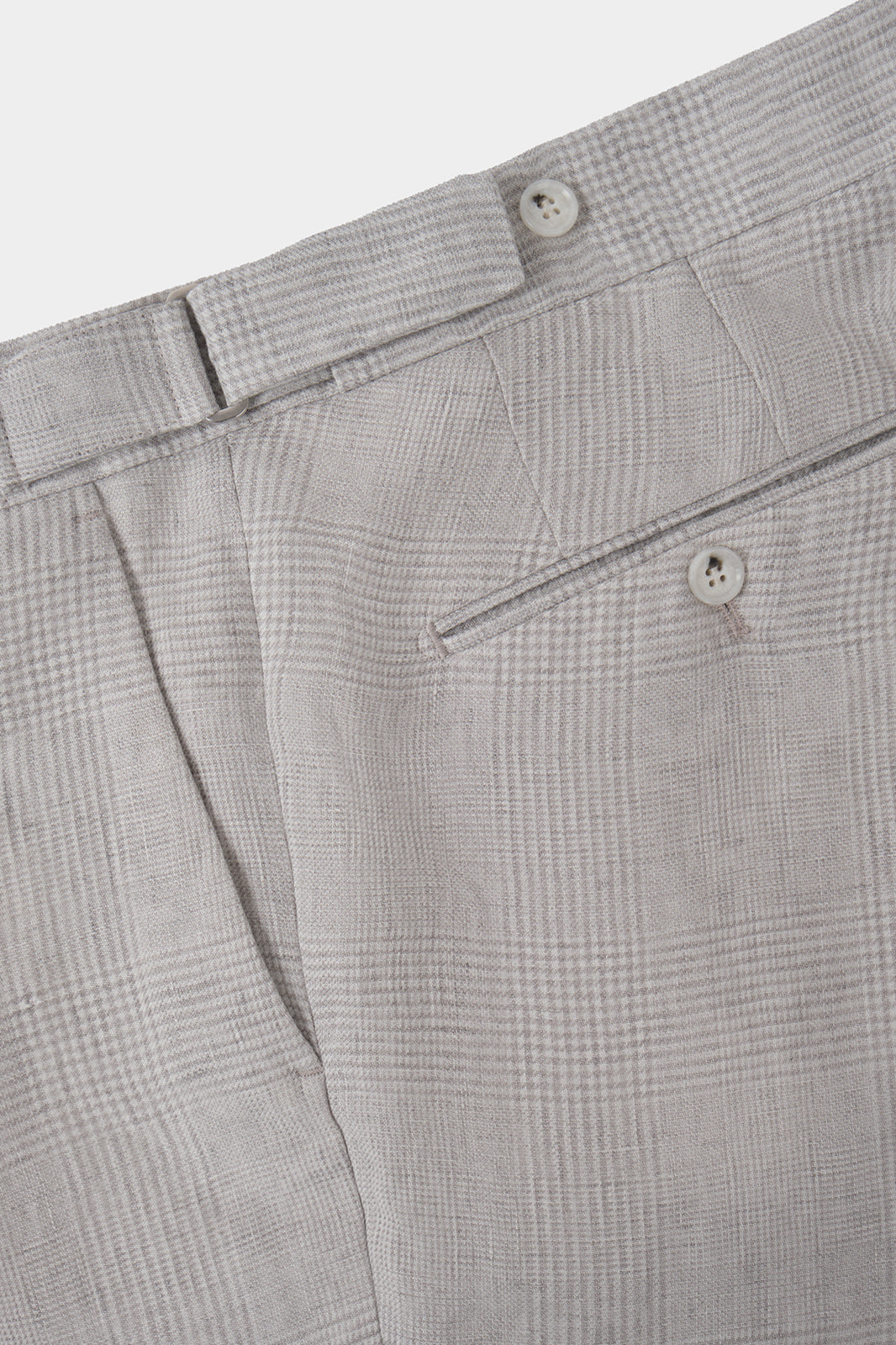 Prince of Wales drawstring trousers - Grey - Check description - Swiss price 149 - to be checked by Dorit