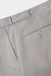 Prince of Wales drawstring trousers - Grey - Check description - Swiss price 149 - to be checked by Dorit