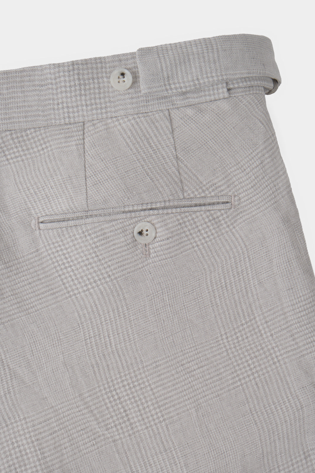 Prince of Wales drawstring trousers - Grey - Check description - Swiss price 149 - to be checked by Dorit