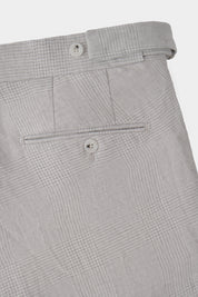 Prince of Wales drawstring trousers - Grey - Check description - Swiss price 149 - to be checked by Dorit