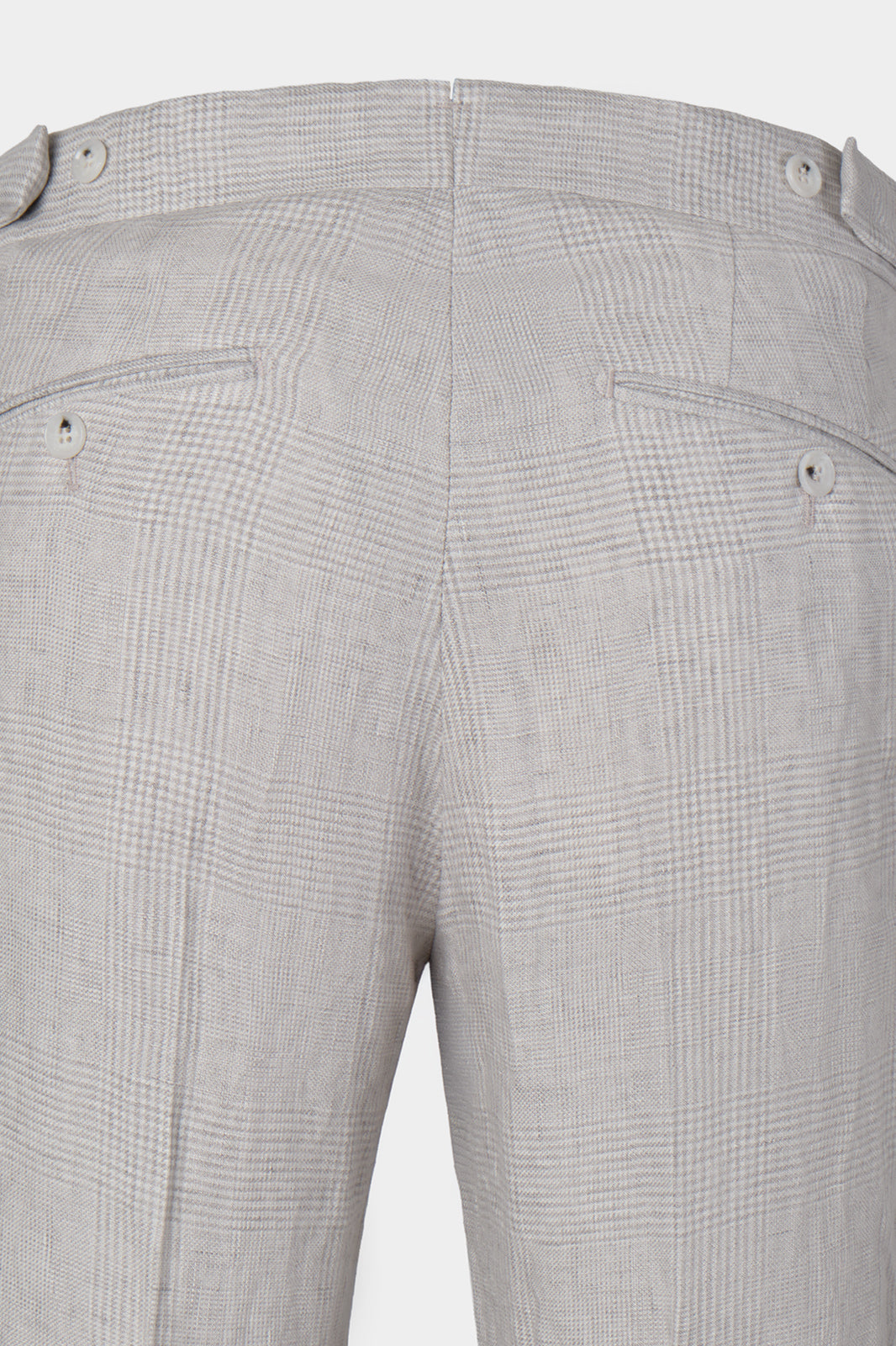 Prince of Wales drawstring trousers - Grey - Check description - Swiss price 149 - to be checked by Dorit