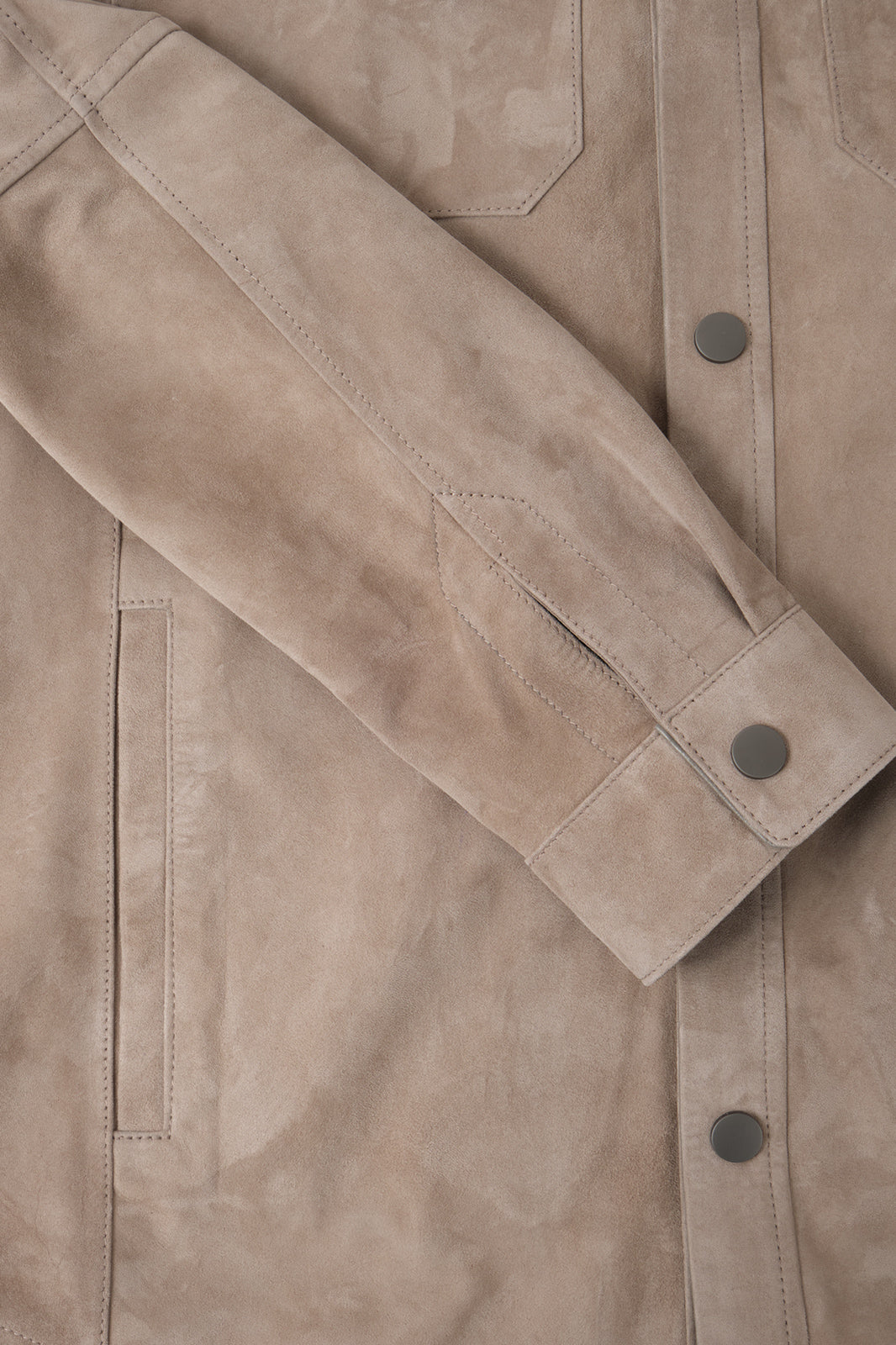 Surchemise en peau - Taupe